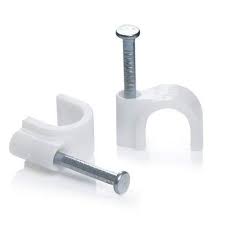 GRAMPA COAXIAL CABLE CLIP 7MM POR UNIDAD