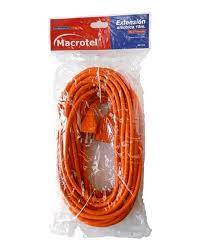 EXTENSION ELECTRICA 20MT. MACROTEL NARANJA
