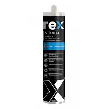 SILICONA REX ACETICA CON FUNGICIDA TRANSPARENTE 300ML