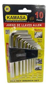 JUEGO DE LLAVES ALLEN 10PIEZAS KAMASA