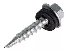 TORNILLO EXAGONAL C/GOMA 1P. PTA MADERA ZINCADO