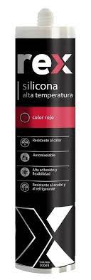 SILICONA REX ALTA TEMPERATURA ROJO 300ML