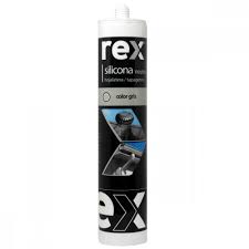 SILICONA REX NEUTRA GRIS TECHO/CANALETA 300ML