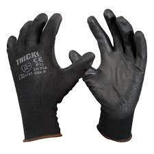 GUANTE PU MICROPOR NEGRO TALLA 8