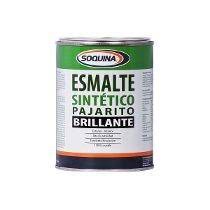 ESMALTE SINTETICO PAJARITO NEGRO ¼ GLN. SOQUINA