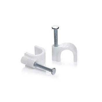 GRAMPA COAXIAL CABLE CLIP 7MM POR UNIDAD