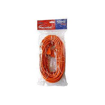 EXTENSION ELECTRICA 20MT. MACROTEL NARANJA