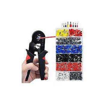 ALICATE APRIETA TERMINAL CRIMPING FERRULE +1200PCS