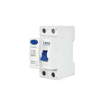 INTERRUPTOR DIFERENCIAL LEXO EBS6BN 2X25A. 30MA