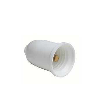 PORTALAMPARA CON BORNES ROSCA E-27 RENITE BLANCO