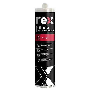 SILICONA REX ALTA TEMPERATURA ROJO 300ML