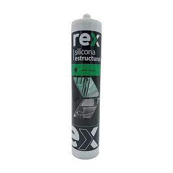 SILICONA REX ESTRUCTURAL NEGRO CARTUCHO 300ML