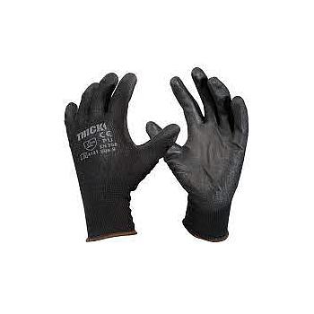 GUANTE PU MICROPOR NEGRO TALLA 8