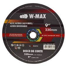 DISCO DE CORTE INOX. W-MAX 230X1.8X22 -9PULGADAS